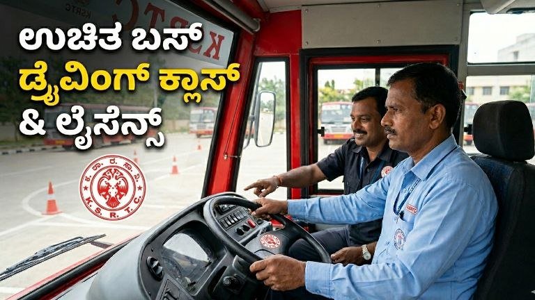 KSRTC bus training with free license